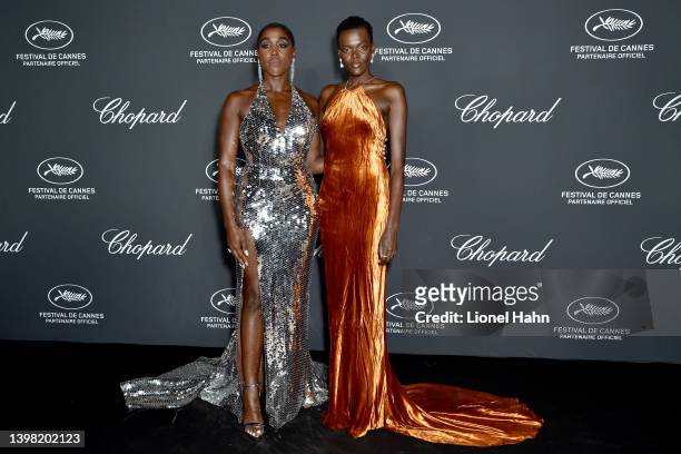 Elegant women at the Chopard dinner during the Cannes Film Festival