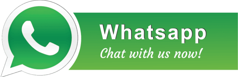 WhatsApp chat button with the text “Chat with us now!” in green and white.